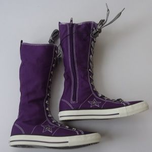 Converse One Star Sneakers Purple Boots Shoes